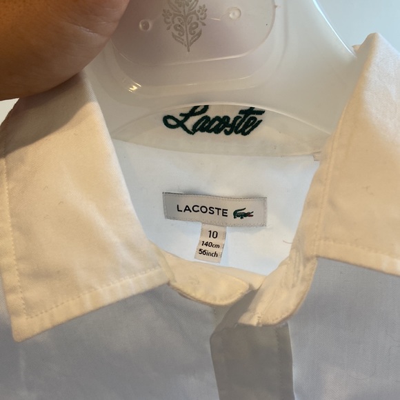 TWO Lacoste shirts for 10YR olds, slim fit, great condition - Picture 5 of 14